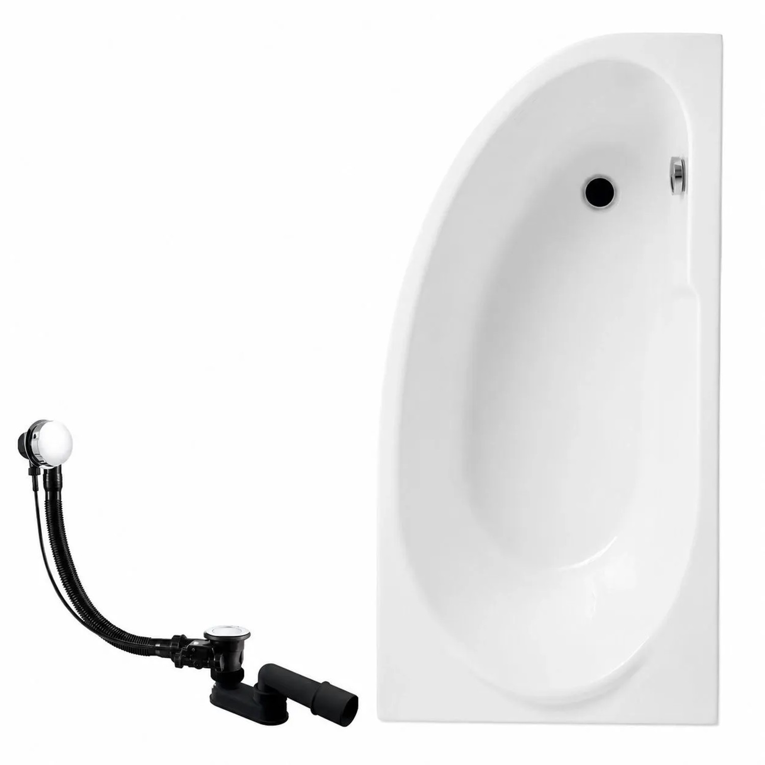 KOLMAN Badewanne Eckwanne 140 x 70 Cm Rechts Inkl. Ablauf Und Füße