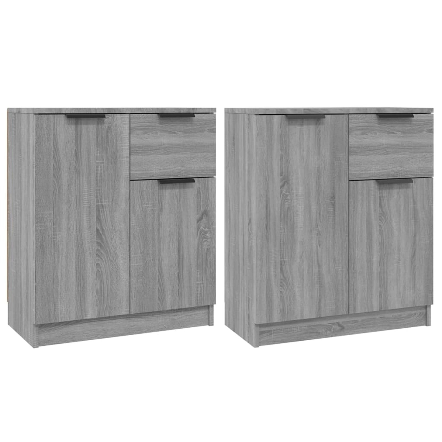 vidaXL Sideboards 2 Stk Grau Sonoma 60x30x70 cm Holzwerkstoff 3115818 günstig online kaufen