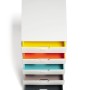 Durable Schubladenbox A4 Varicolor mit 5 bunten Fächern zur Büro- und Schreibtischorganisation.