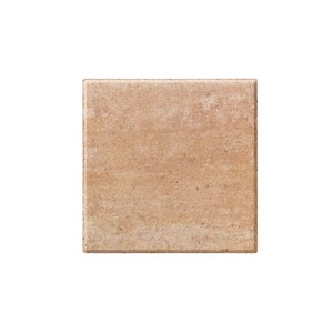 Quadratische Diephaus Terrassenplatte Corso Sandstein 30x30x4 cm. Sandfarbene Gehwegplatte mit glatten Kanten.