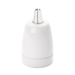 Weiße E27 Keramikfassung von Orion Lightstyle für Lampen und Leuchten.