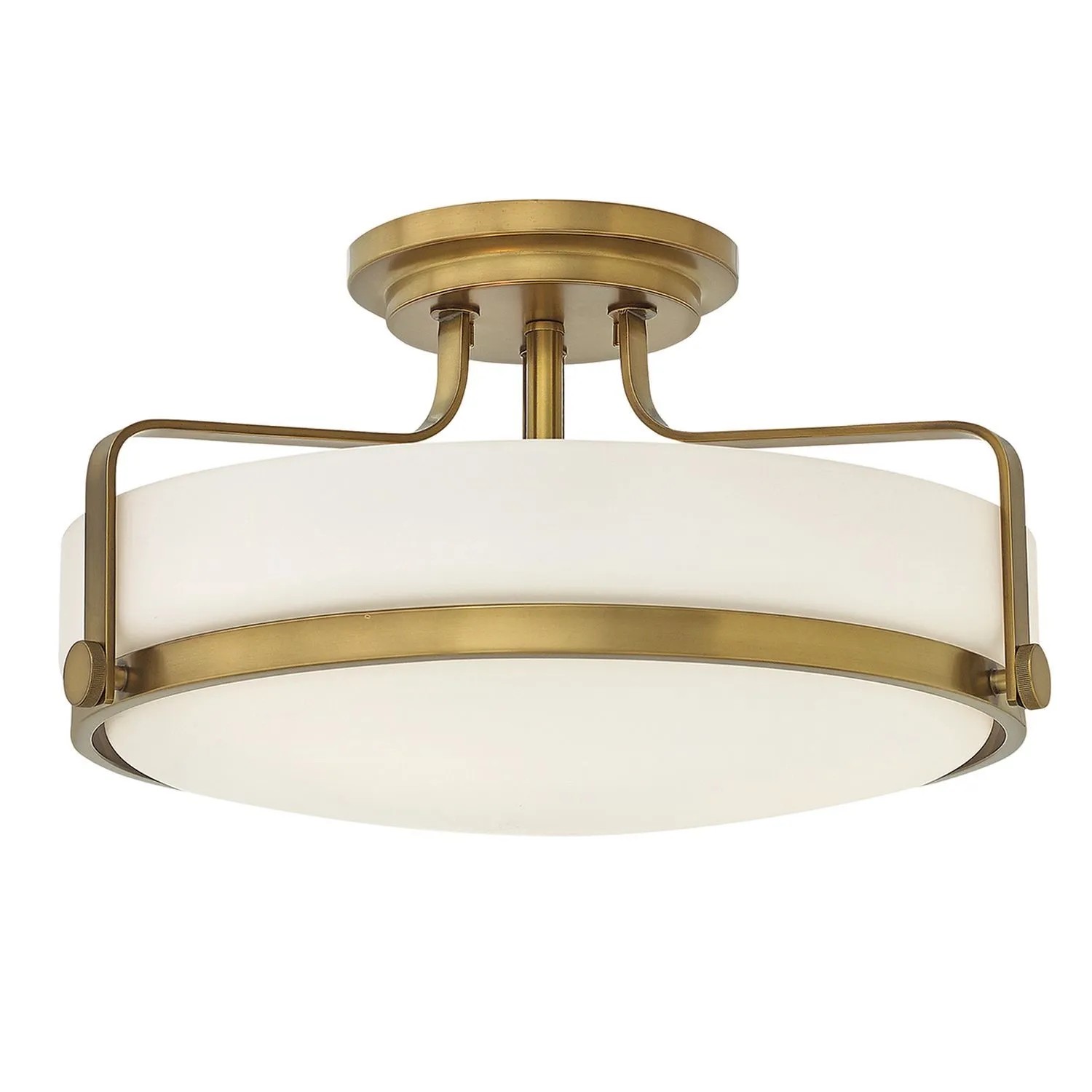 Licht-Erlebnisse Deckenleuchte Glas Metall Ø 45,6 cm 3x E27 Domiva