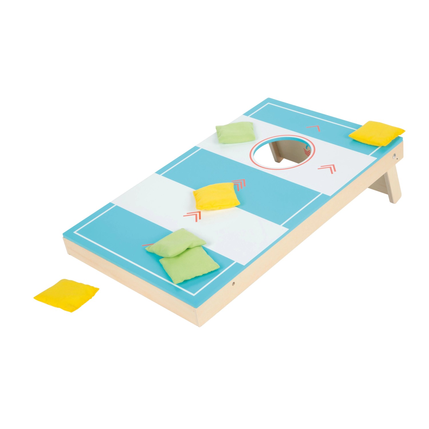 small foot Cornhole und Sling Puck Spiel Active