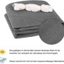 WOLTU Sonnensegel Sonnenschutz Atmungsaktiv HDPE Grau 4x4 m_2