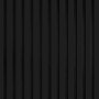Schwarzes, mattes Akustikpaneel Foliert 56,1x240cm mit vertikalen Lamellen für Wand- und Deckenverkleidung.