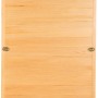 Redsun Deluxe Infrarotkabine aus Tannenholz, naturbelassen, für 1 Person. Detailansicht der Holzstruktur.
