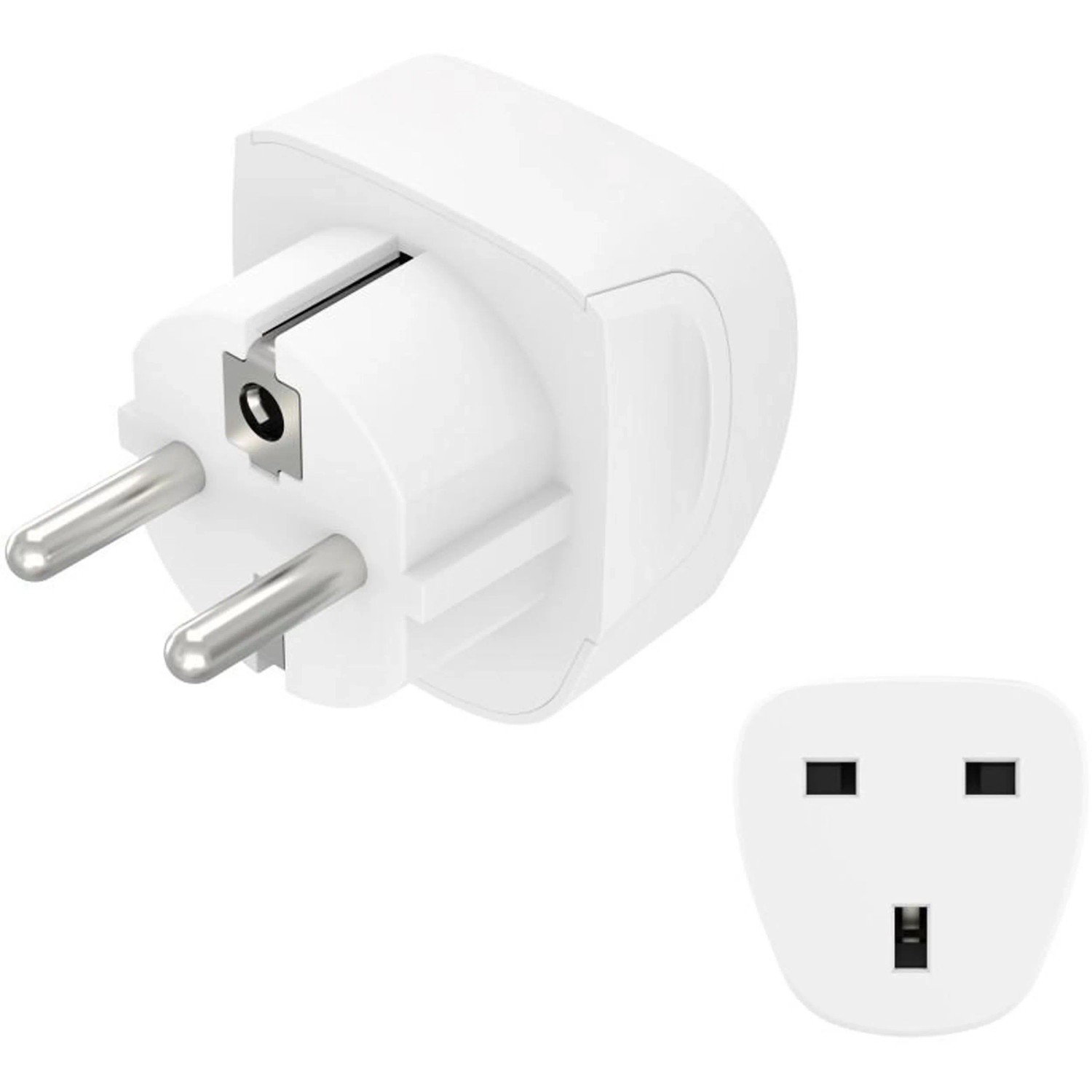 Hama Reiseadapter Typ G für Geräte aus England, Commonwealth und UK 3-polig Weiß