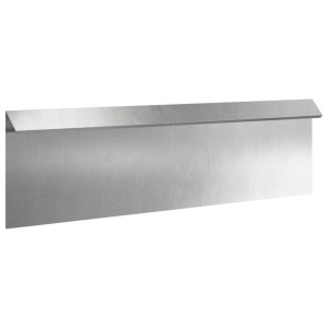 vidaXL Schneckenzaun Silber 100 x 3,5 x 25 cm Edelstahl 874858