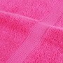 Nahaufnahme: Rosa Premium Handtuch Set (2 Stk.) aus 100% Baumwolle, 100x200cm.
