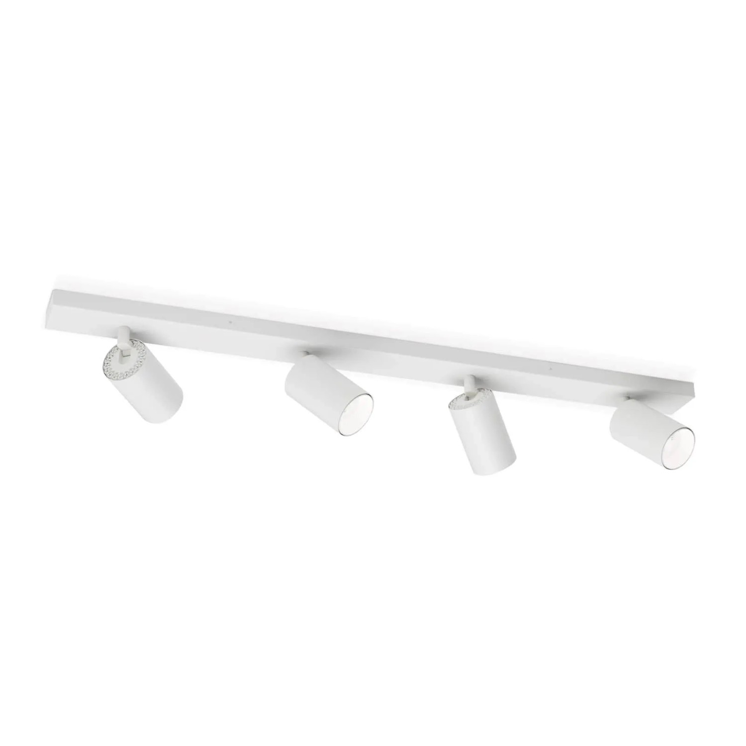 Orion Leuchten Strahler 4-flammig GU10 Schwenkbar 80 cm Weiß