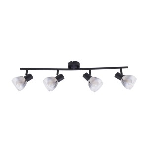 Moderne Lindby Deckenlampe Pendura mit 4 Glas-Leuchten für E14 Leuchtmittel.