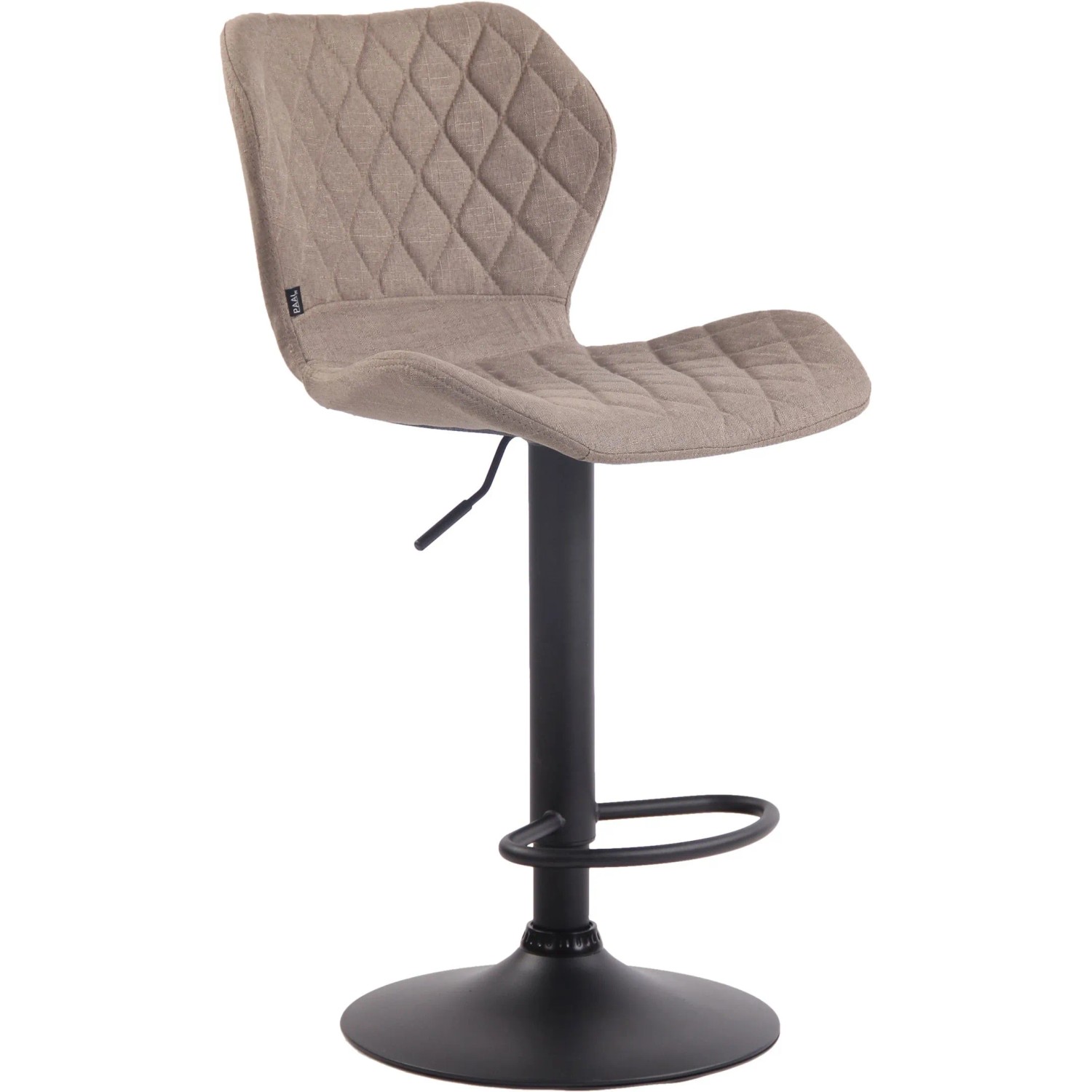 CLP Barhocker Cork Stoff Taupe/Schwarz