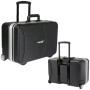 HMF 15602-02 Werkzeugtrolley Leer Werkzeugkoffer ABS-Kunststoff Rollen 47 x 40 x 24 cm_2