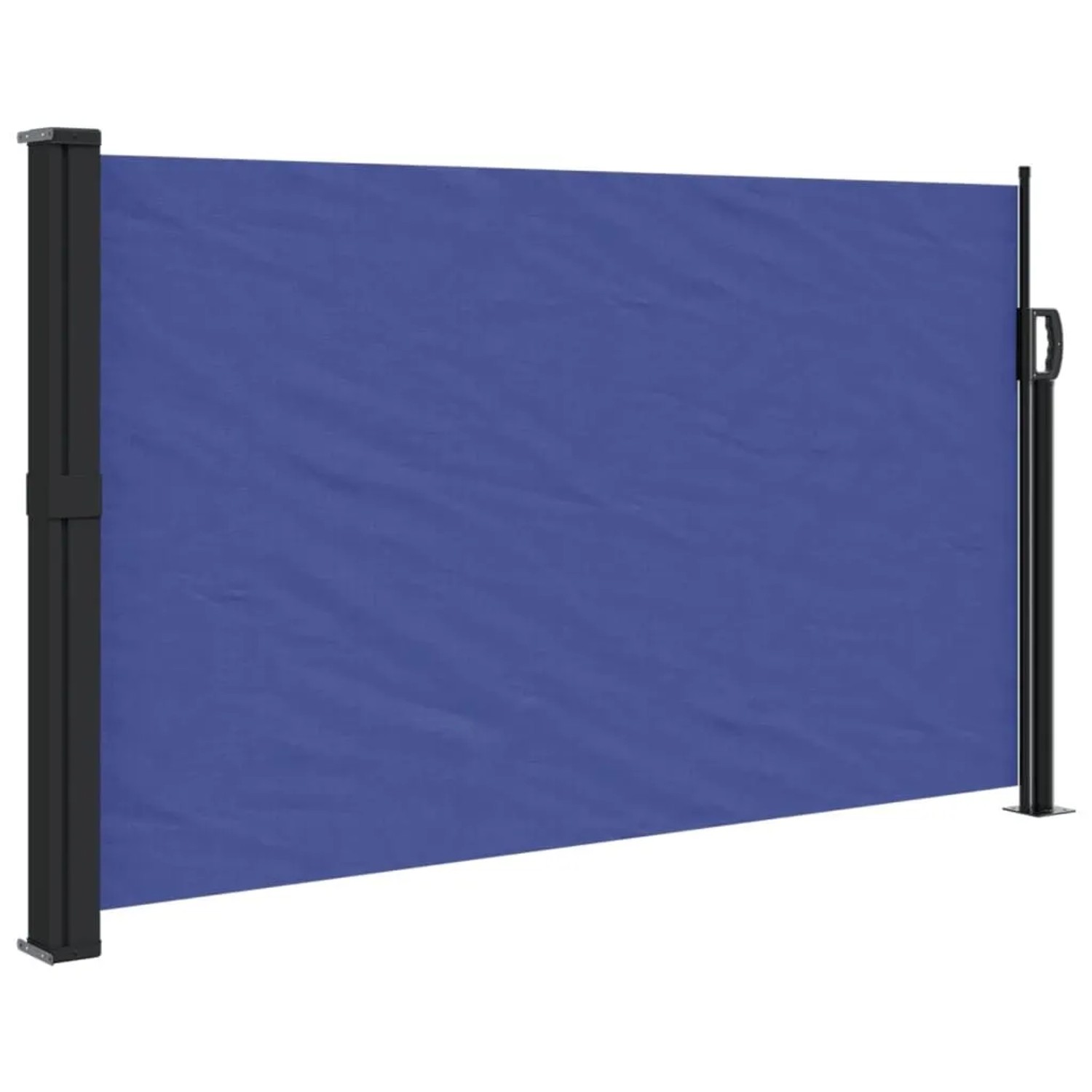 Furnicato Seitenmarkise Ausziehbar Blau 120 X 600 Cm