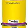 Gelber Eimer Weber.tec 793 Universal-Bauharz, 1 kg, für Isolier- und Sperrgründe.