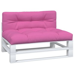 vidaXL Palettenkissen 2-Tlg Rosa Stoff 360753
