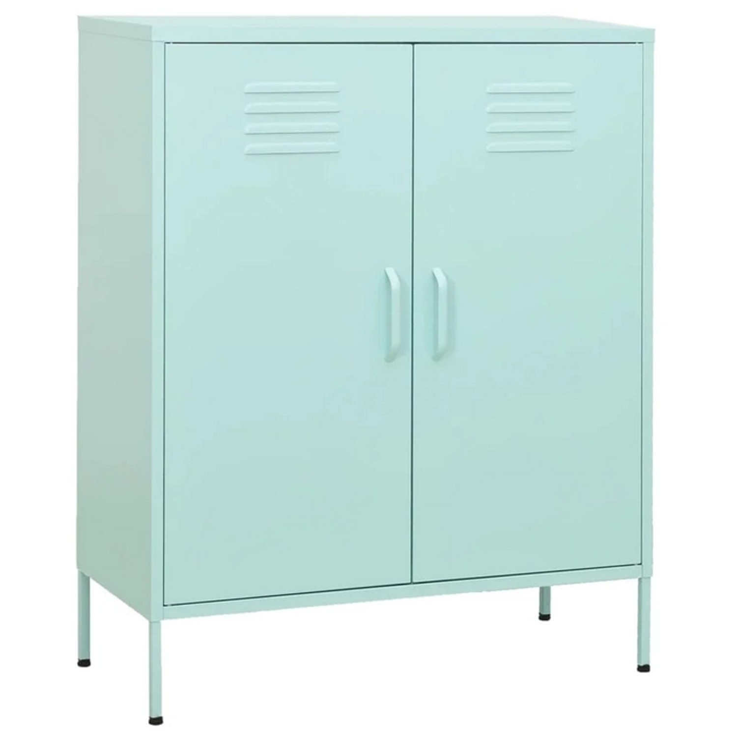 vidaXL Lagerschrank Minzgrün 80x35x101,5 cm Stahl Modell 3 günstig online kaufen