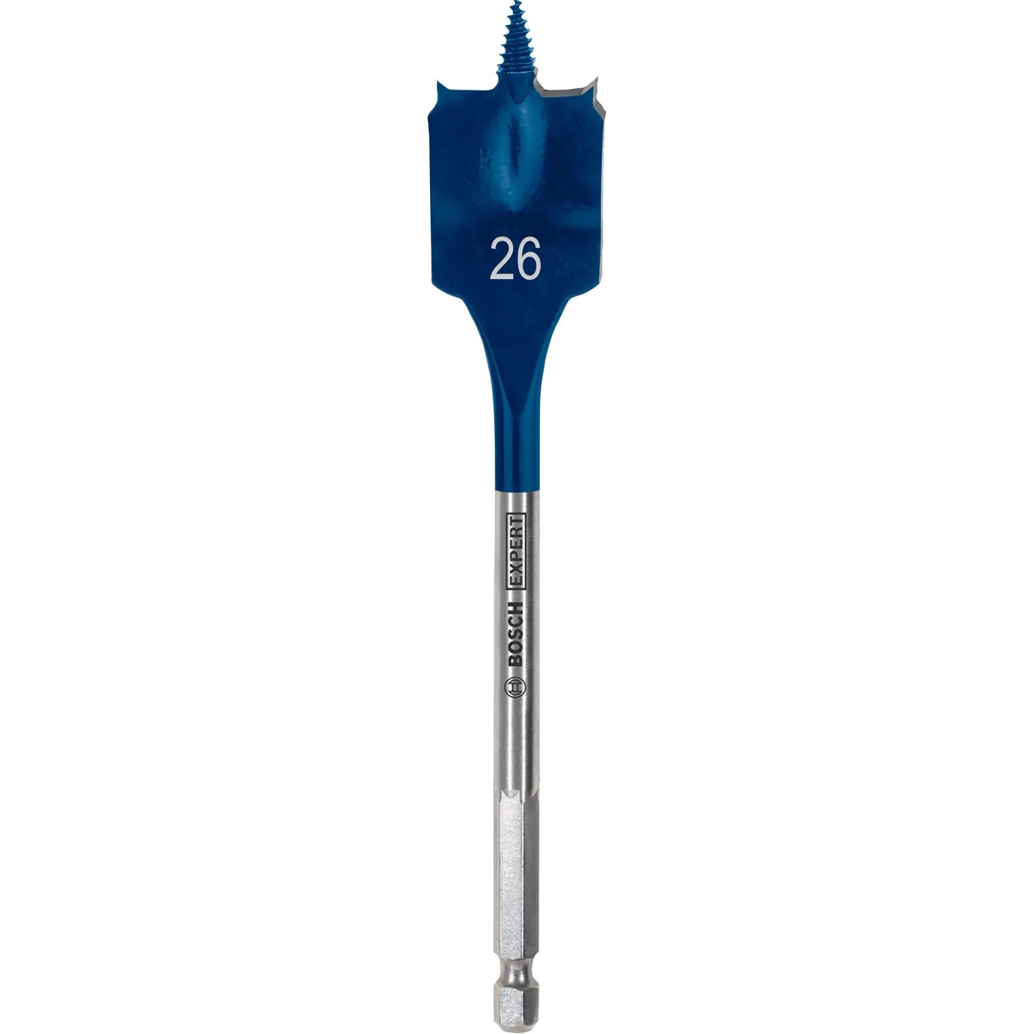 Image of Bosch Flachfräsbohrer Expert Self Cut Speed Ø 26 mm x 152 mm Blau-Silber