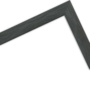 Detailansicht: Grauer Bilderrahmen aus Massivholz, 20x20 cm, moderner Stil.