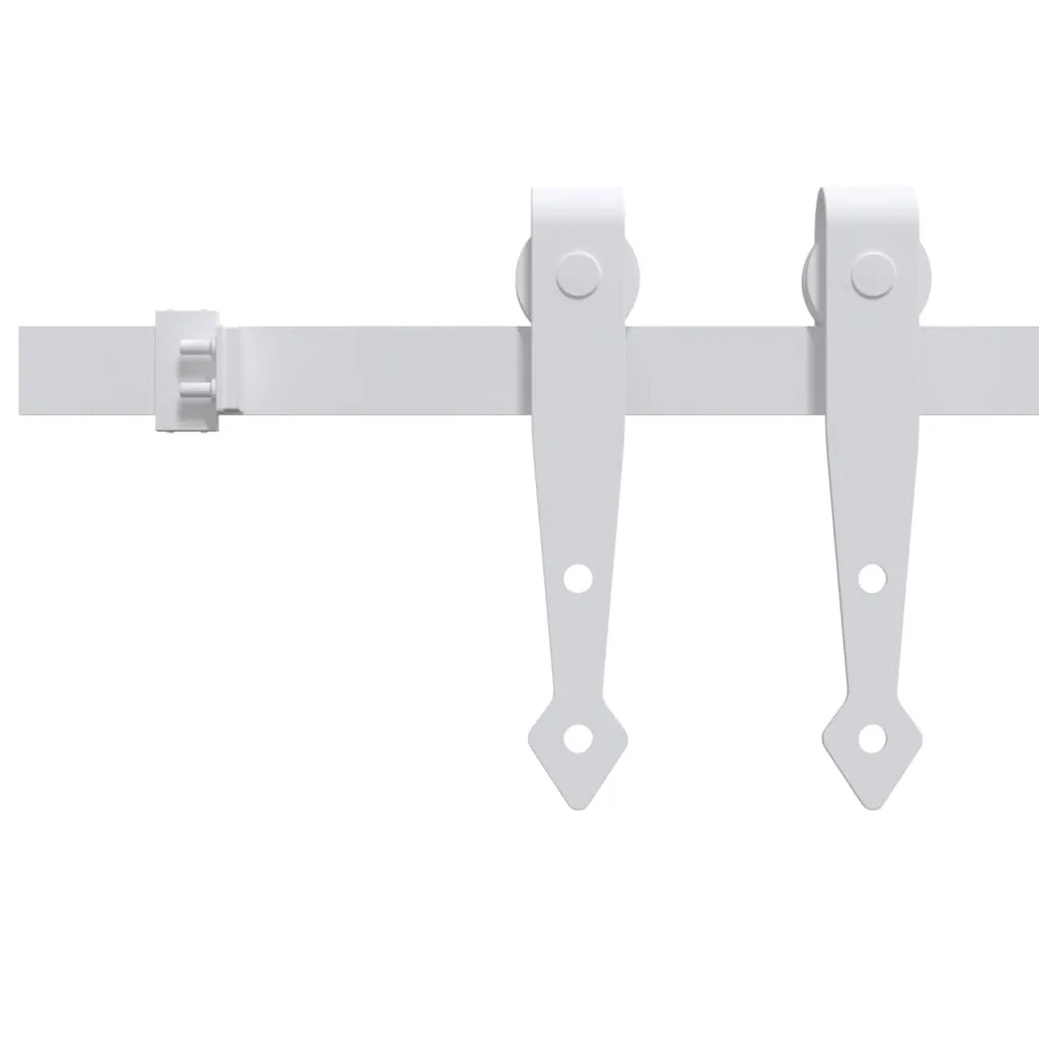 vidaXL Mini Schiebetürbeschlag Set für Schranktüren Carbonstahl 200 cm 151699_3