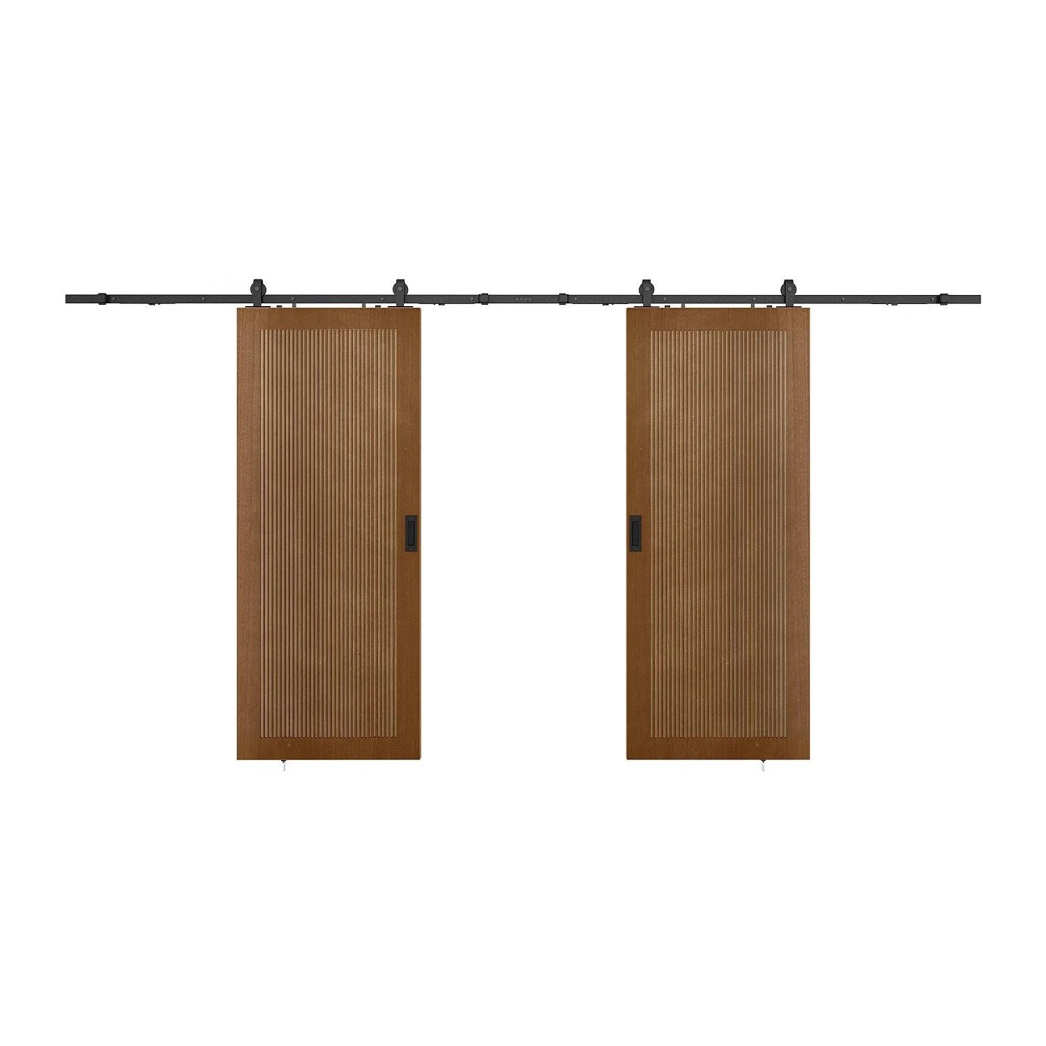 Vente-unique Schiebetür Sandora Naturfarben Dunkel 83 cm