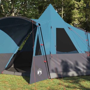 vidaXL Teepee Zelt mit Dach mit Speicher Blau 720 x 465 x 295 cm 42003997