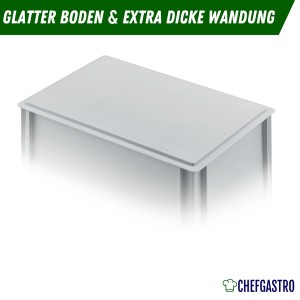 CHEFGASTRO Pizzaballenbox mit Deckel, 9 Liter, stapelbar, für Pizzateig.