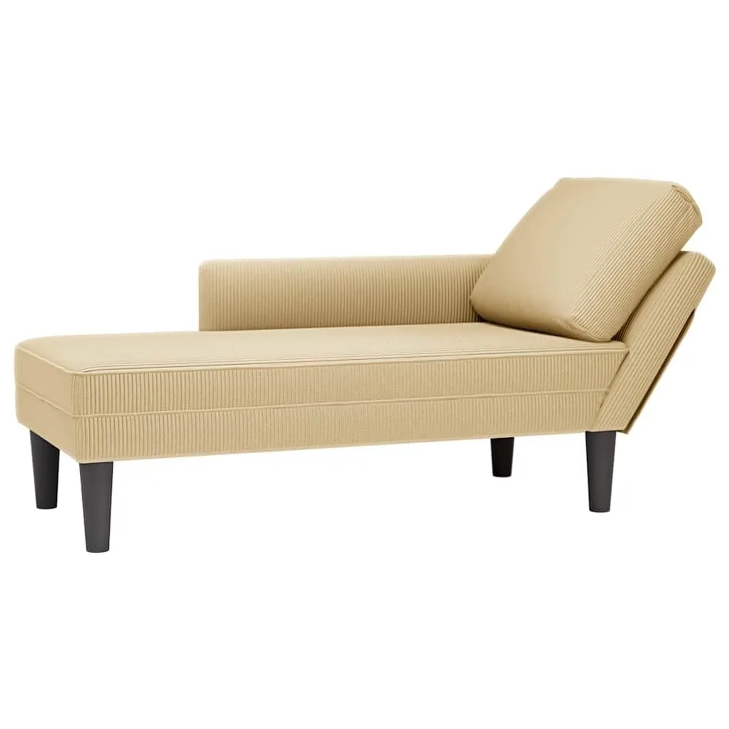 vidaXL Chaiselongue mit Kissen Graugrün Cordstoff 4009819