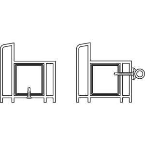 Technische Zeichnung: Fensterbohrschraube befestigt Armierung in Kunststoffprofil. Stahl, PH 2, 3,9x38 mm.