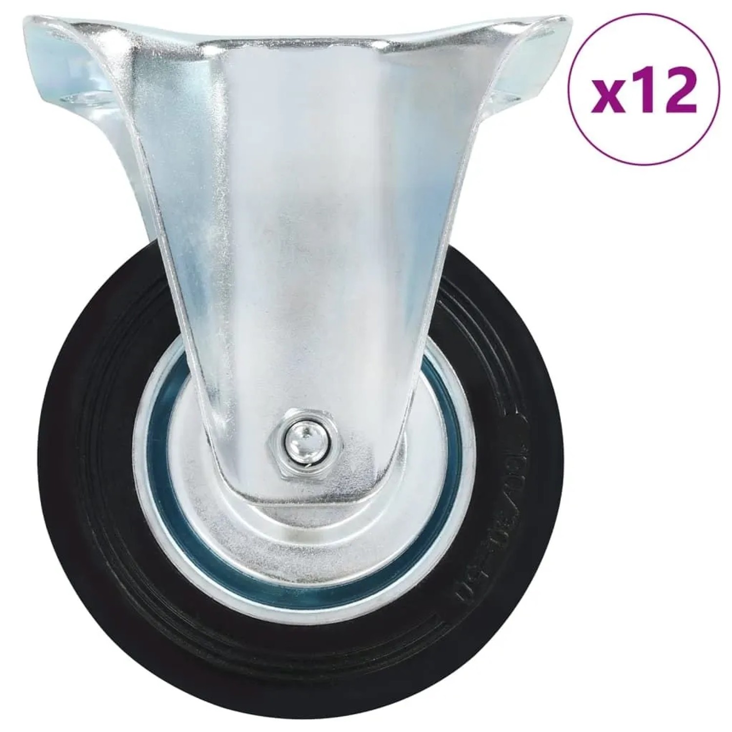 vidaXL 12 Stk Bockrollen 100 mm 277952