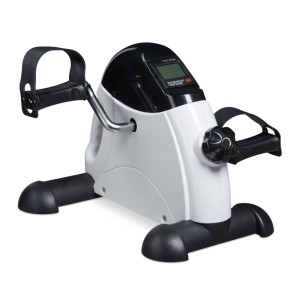 Relaxdays Pedaltrainer Stahl Kunststoff Schwarz Weiß Rutschfest 30 x 35 x 41 cm 3,4 kg