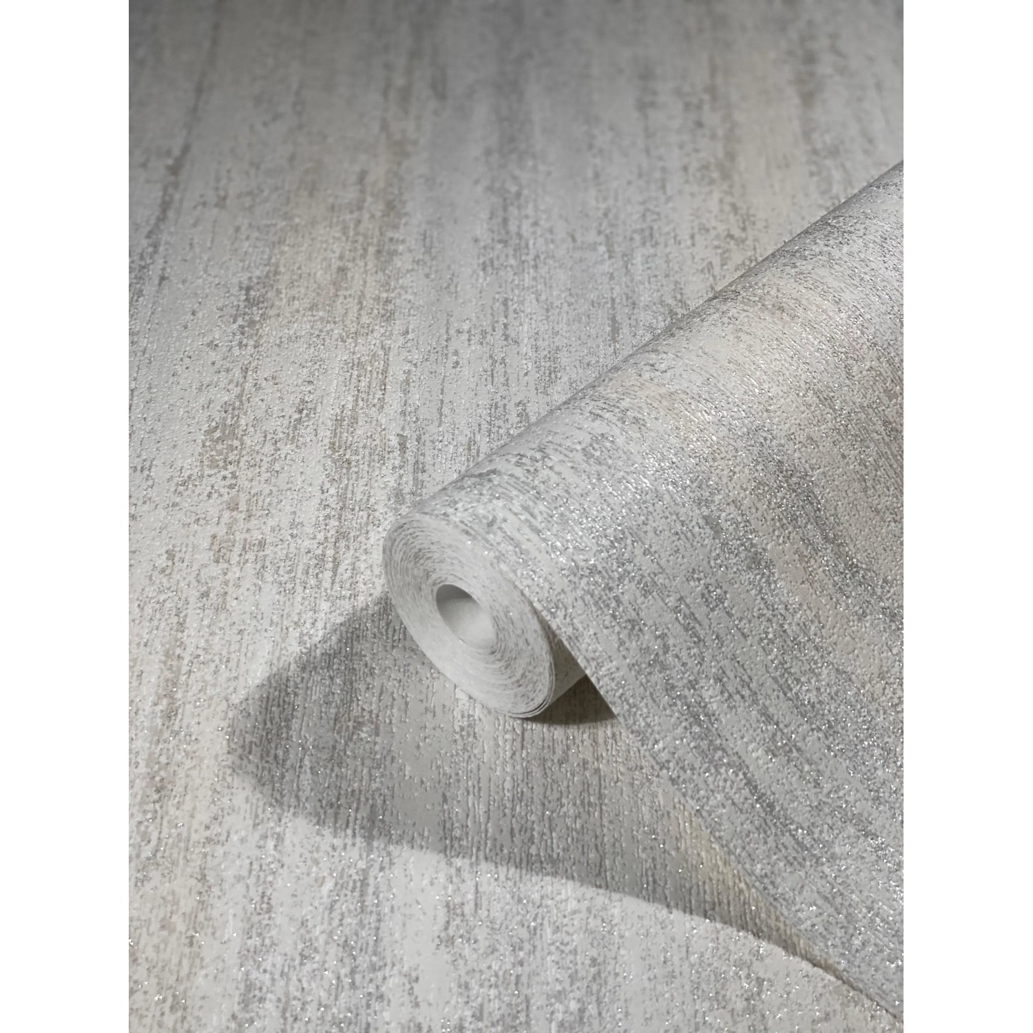 Marburg Vliestapete Hailey in Grau-Beige mit Holzoptik und Struktur.