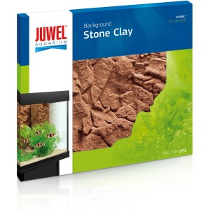 Juwel Aquarium-Rückwand Stone Clay Terracotta, 60x55cm, Felsstruktur für Aquarien.