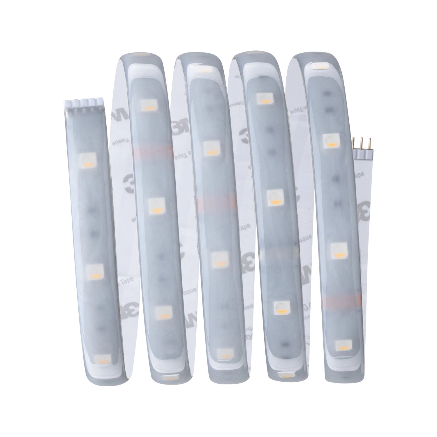 MaxLED 250 LED-Streifen Basis-Set, 1,5m, RGBW, IP44, 3000K, silber.