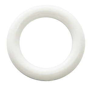 Weißer Gardinia Annähring aus Kunststoff für Vitragestangen, 30er-Pack.