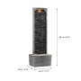 Moderner Teamson Home Gartenbrunnen mit LED-Beleuchtung und Kieselbasis, 98 cm hoch.