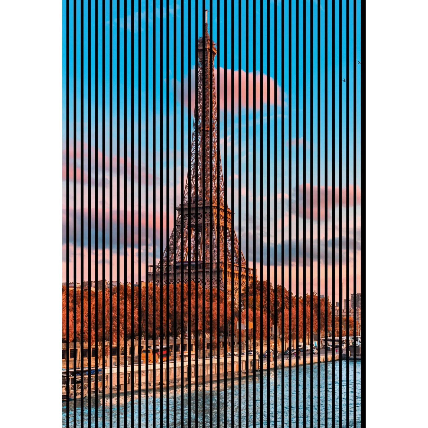 FN Acustico Akustikplatte Eiffelturm 1 PET u. MDF Foliert 1.693 x 19 x 2.400 mm