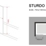 Glasdeals Fixe Badewannenaufsatz Duschtrennwand STURDO 70 x 140 cm – 3517_5