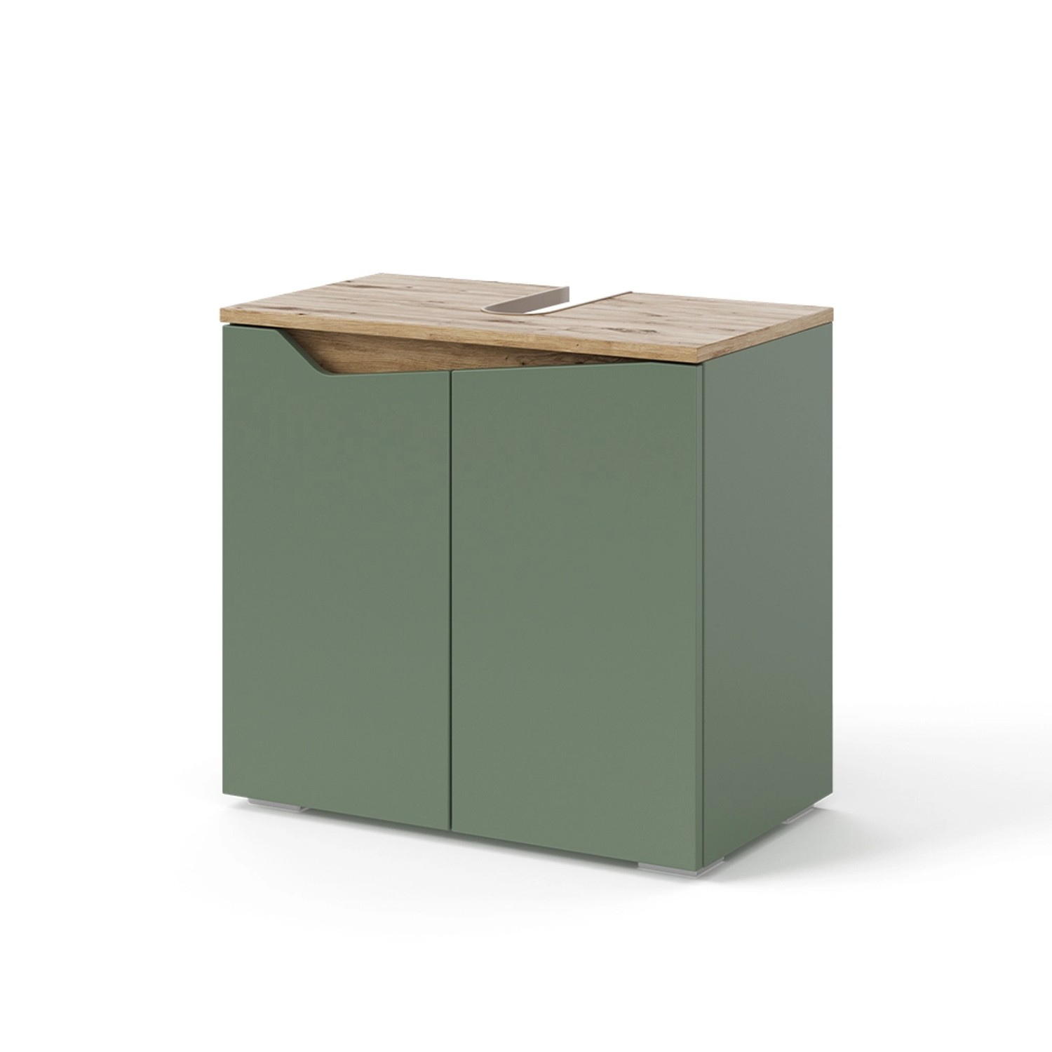 Vicco Waschbeckenunterschrank Marelle Grün/Anthrazit 60 x 58 cm mit 2 Türen günstig online kaufen