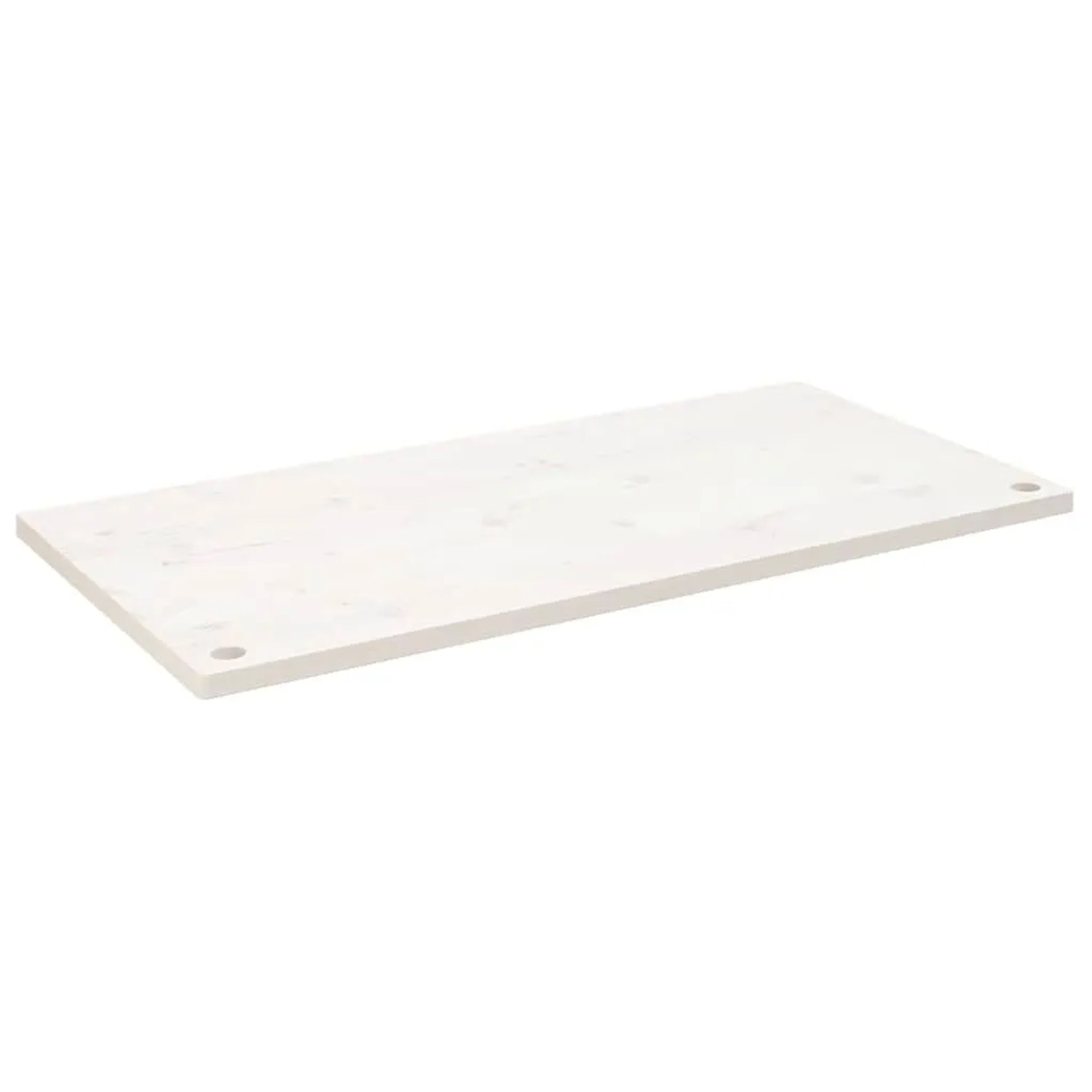 vidaXL Schreibtischplatte Weiß 110x60x2,5 cm Massivholz Kiefer 824471