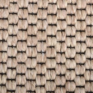 Detailaufnahme: Beige KARAT Teppich Kalkutta in Sisaloptik, Meterware nach Maß.