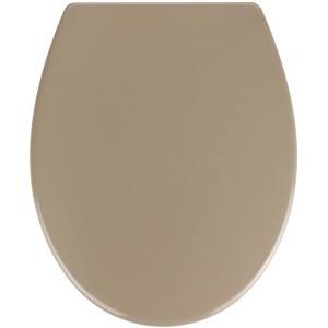 Wenko WC-Sitz Samos Premium in Taupe mit Absenkautomatik.