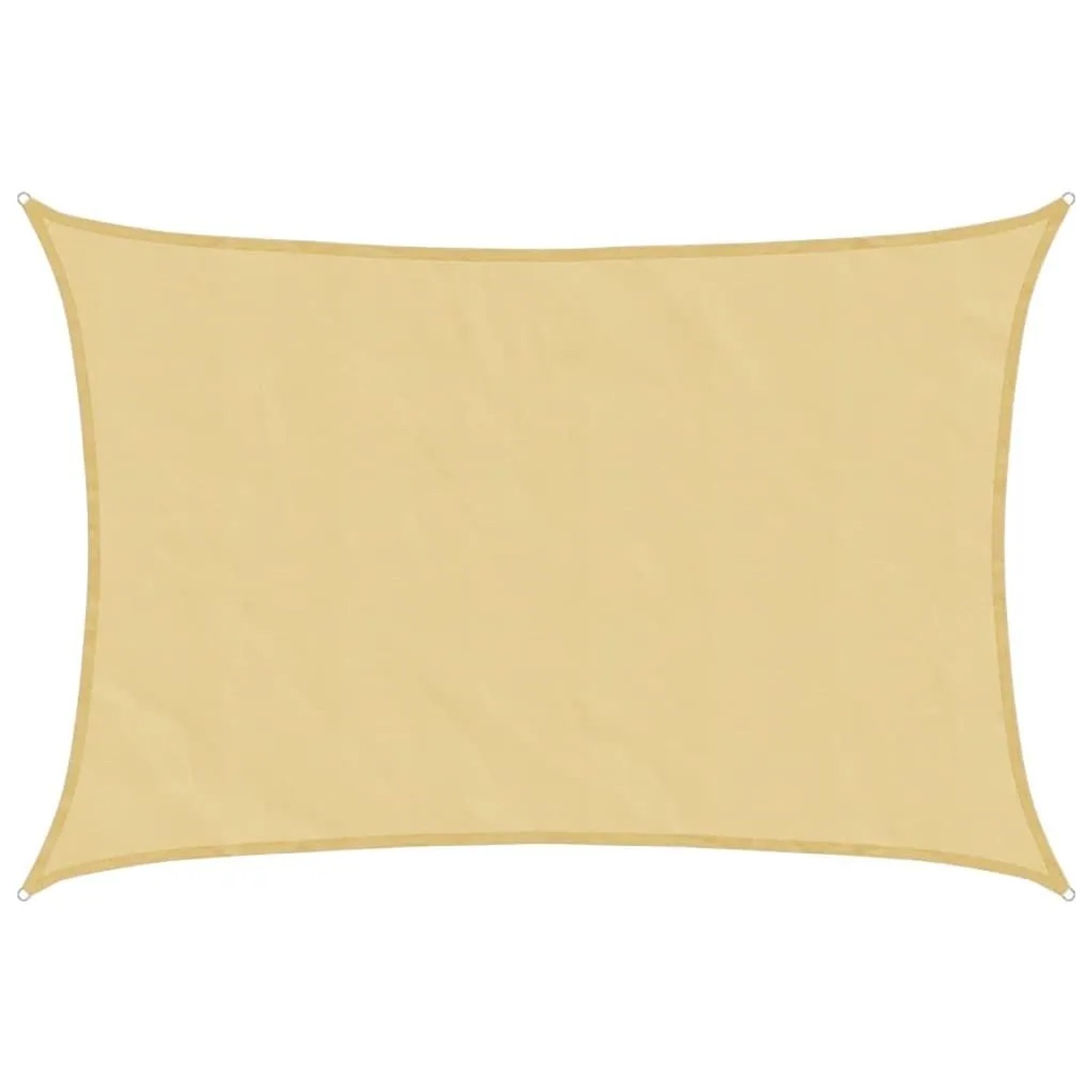 Furnicato Sonnensegel Sandfarbe 6x5 M 100% Polyester Oxford
