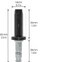 Wagner Teewagenstift mit Hülse, 10 mm, 2er-Set für Rollen & Räder.