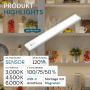 LUXULA LED Unterbauleuchte, dimmbar, mit Akku, Magnethalterung, silber, 30cm. Ideal für Küche & Schrank.