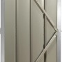 Globel Schwingtür-Kit 1 für Metallgerätehäuser, silber metallic.