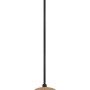 Globo Pendelleuchte Moitas, 1-flammig, schwarz matt, Rauchglas, modernes Design.