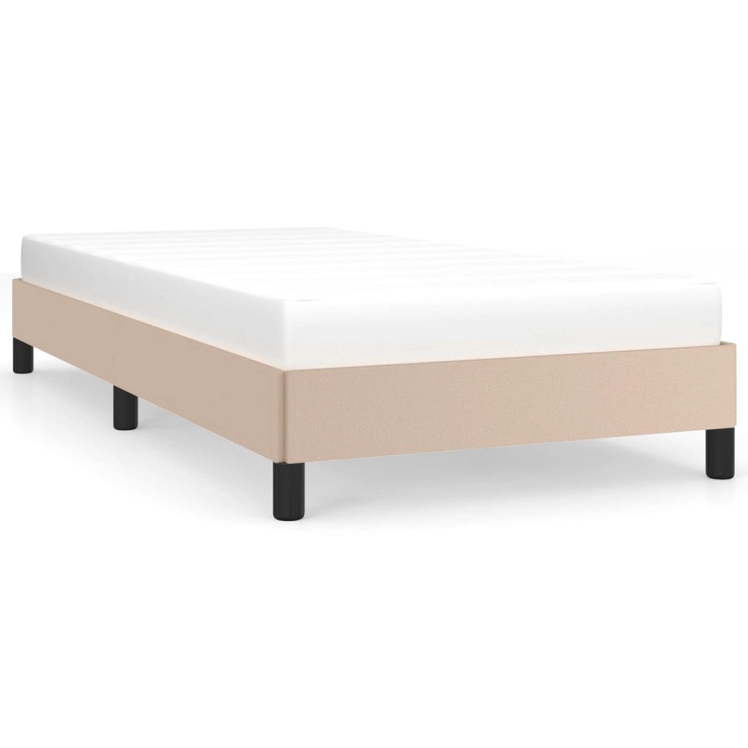 vidaXL Bettgestell Cappuccino-Braun 80x200 cm Kunstleder 346873 günstig online kaufen