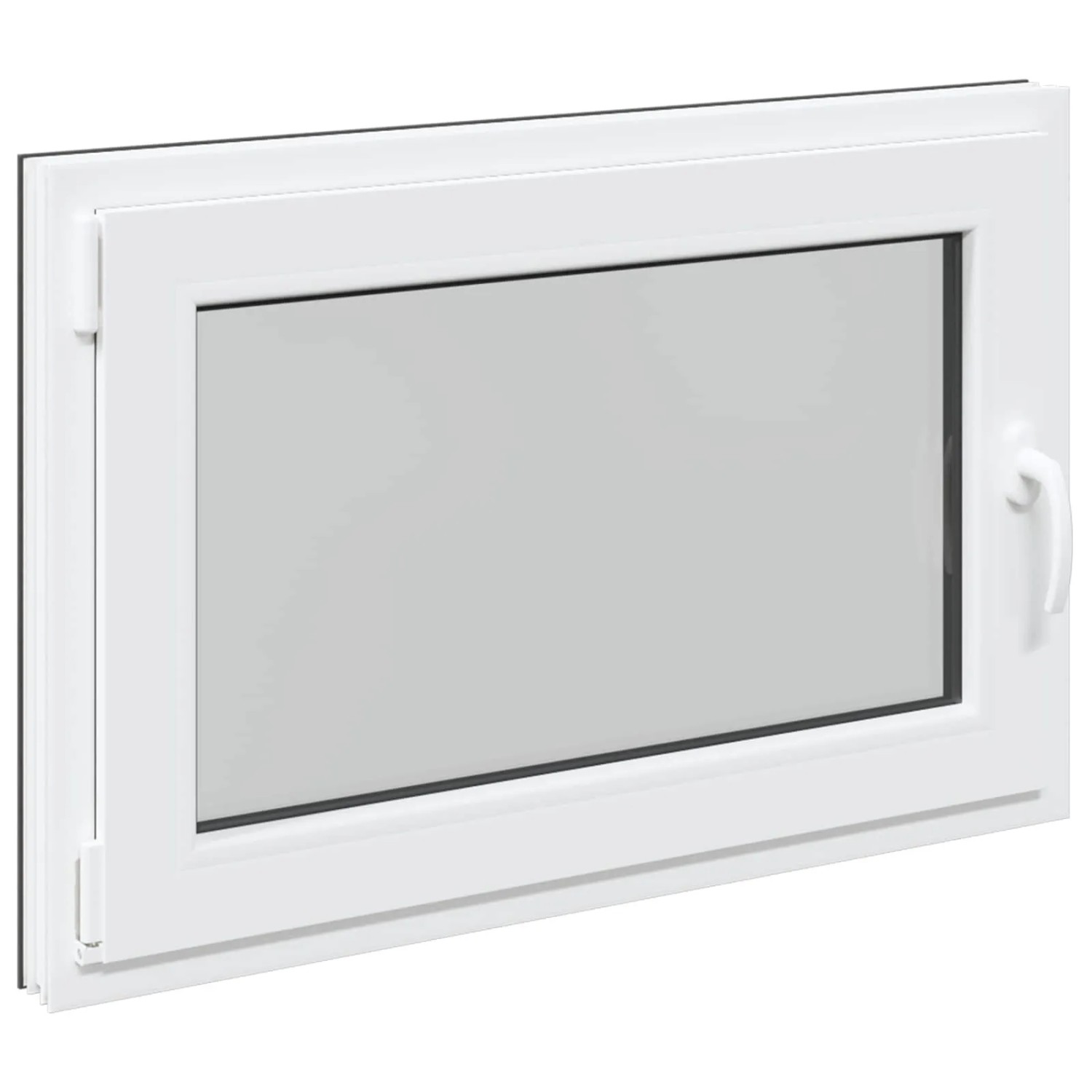 vidaXL Kellerfenster RISOR Anthrazit 90 x 50 cm PVC und Glas 42047326