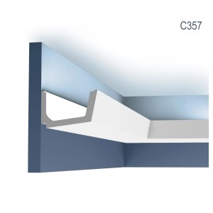 ORAC DECOR C357 LUXXUS Profilleiste für indirekte Beleuchtung, weiß, 2m